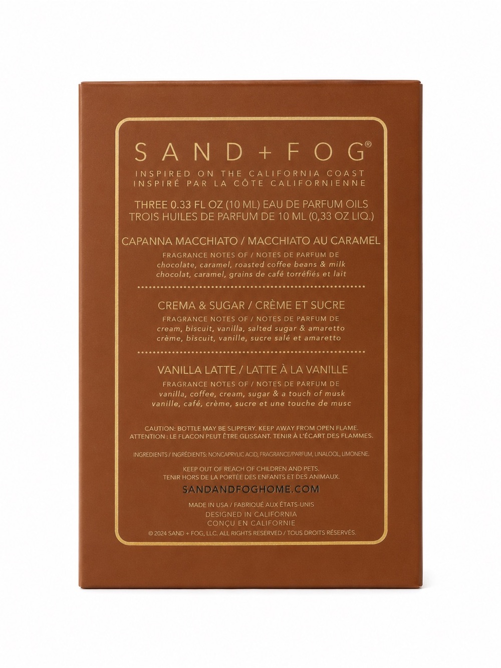 Sand + Fog Eau de Parfum Oil Trio — Brown & Cream Roller Set - Picture 2 of 2